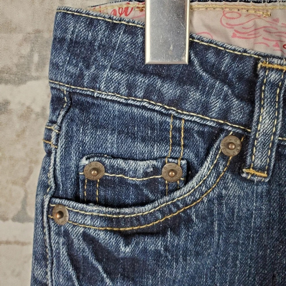 Levi's Red Tab Jeans 5 Pocket Straight Leg Size 8 Adjustable Waist Cowgirl - Picture 5 of 12